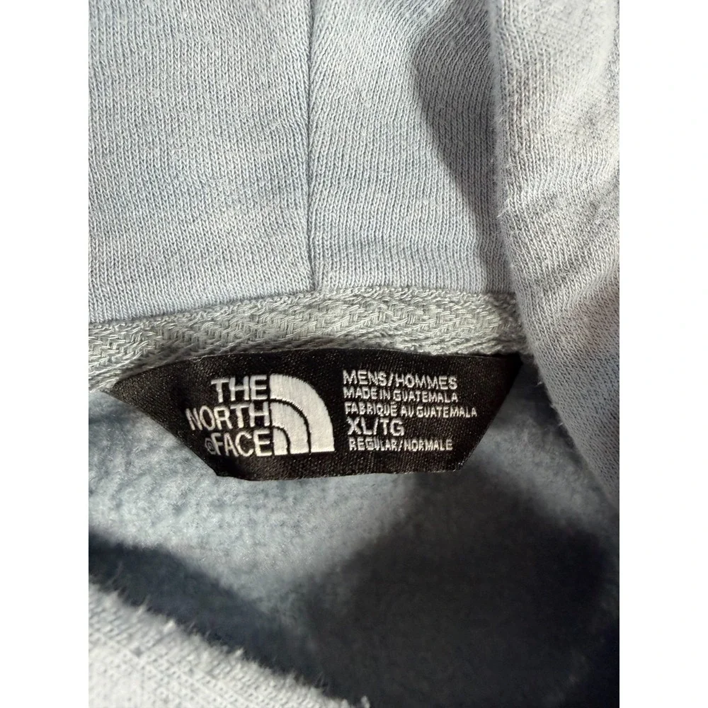 The North Face Pullover Hoodie Mens XL Light Blue Logo Sweatshirt